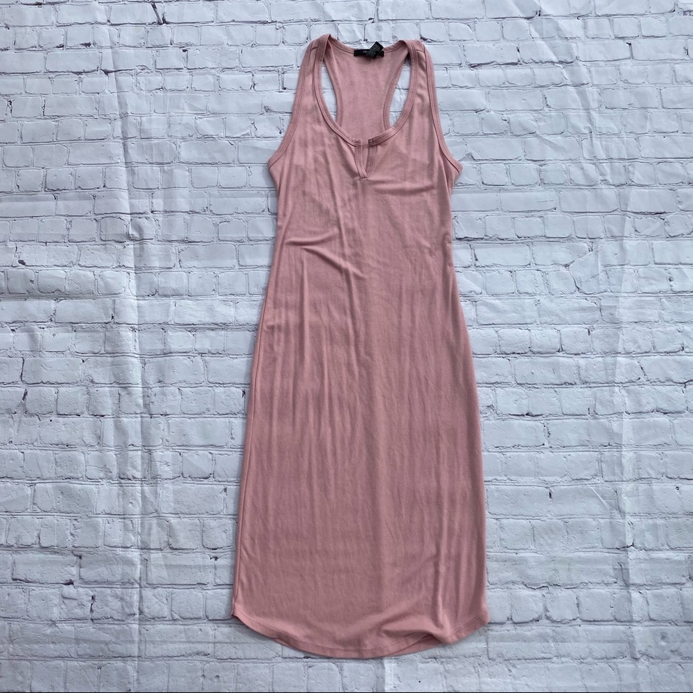 Midi ribbed bodycon dress